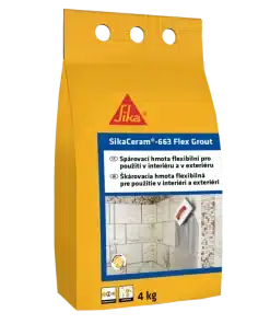 SikaCeram-663 Flex Grout hamu szürke fugázóanyag 4 kg-os műanyag zacskó = 1 db 0
