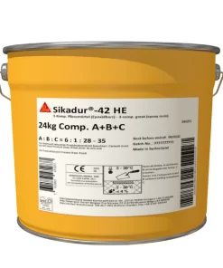 Sikadur-42 HE műgyanta kiöntőhabarcs 20,4 kg-os kiszerelés = 1db A + B + 2C komponens